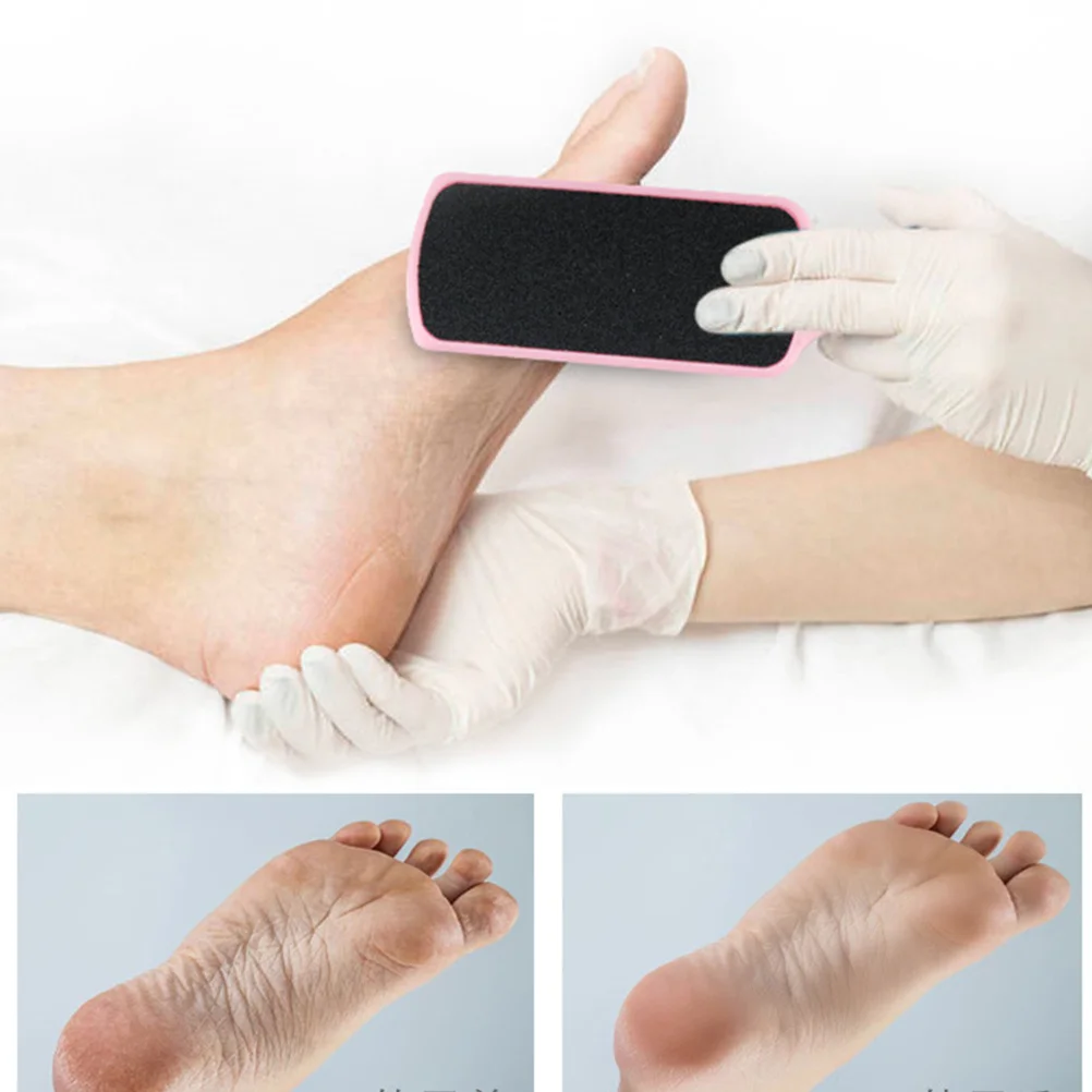 

1 шт., пилочка для ног, инструмент для педикюра, двухсторонняя наждачная бумага, шлифовальная машинка для ног из нержавеющей стали для гладкой кожи, женская мозольная кутикула