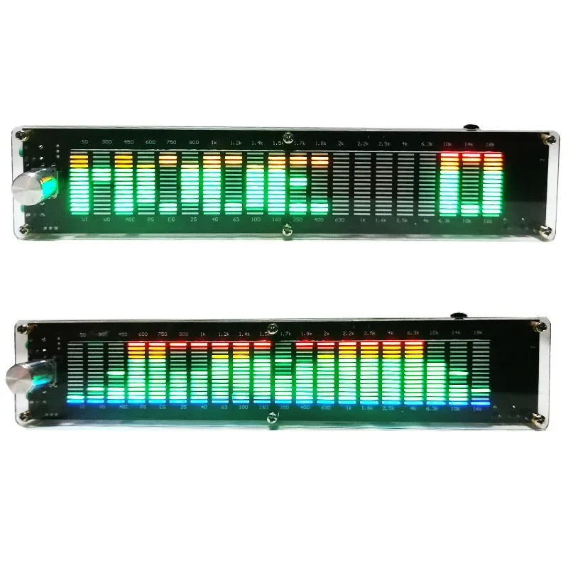 LED2015 Music Spectrum Level Light Multimode DSP Equalizer EQ Sound Control Pickup Color Acrylic Shell