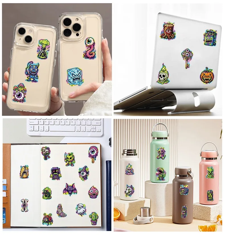 50PCS Laptop Stickers Cartoon Cute Decals Toy Stationery Guitar Phone Bicycle Laptop Luggage Car Graffiti Kids Sticker