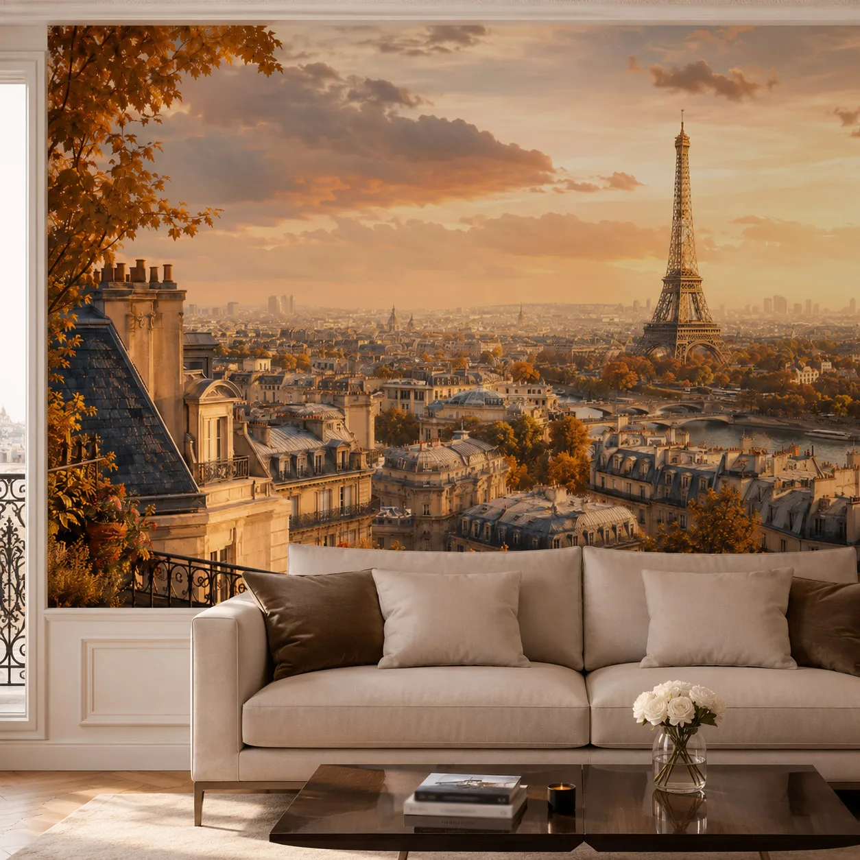 papier-peint-mural-coucher-de-soleil-tour-eiffel-paris-paysage-urbain-automnal-sienne-salon-chambre-a-coucher-non-auto-adhesif-aucune-colle-requise