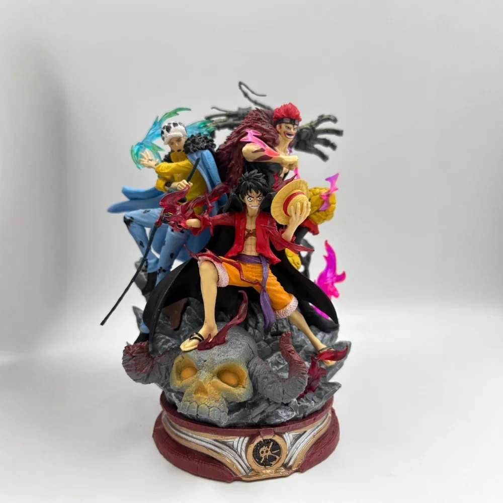 

Anime One Piece Monkey·D·Luffy Trafalgar D. Water Law Eustass Kid PVC Action Figure Collectible Model Doll Toy 22CM