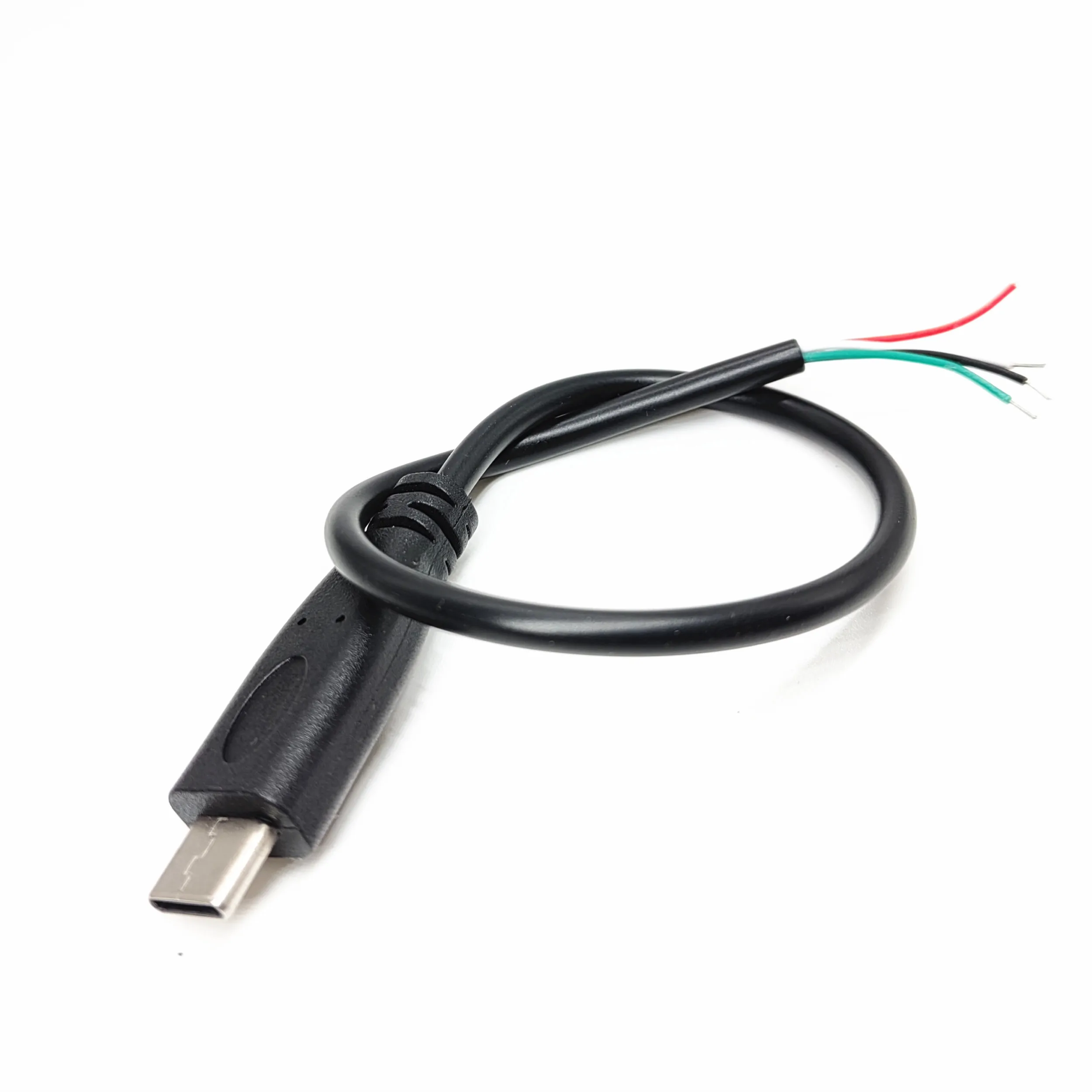 USB typu C męski wtyk żeński zasilacz ładowarka złącze 2 pin 4 pin USB-C DIY naprawa kabla typ spawania drut 0.3M 1M 2M — zdjęcie produktu 3