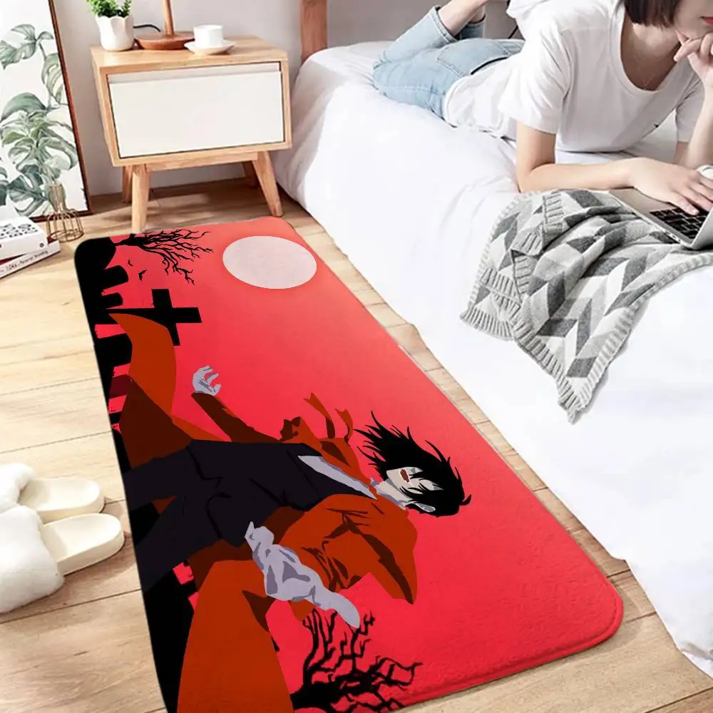 Hellsing Alucard الكلمة حصيرة مدخل ممسحة حمام الحصير سجادة ضد الإنزلاق السجاد مدخل المنزل مخصص المطبخ القدم حصيرة لطيف