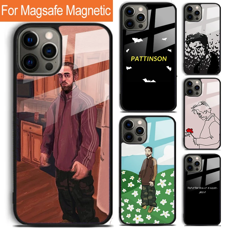 Robert Pattinson Funny Meme Phone Case For iPhone 16 15 14 13 12 11 Pro Max Plus Magsafe Magnetic Wireless Charging Cover