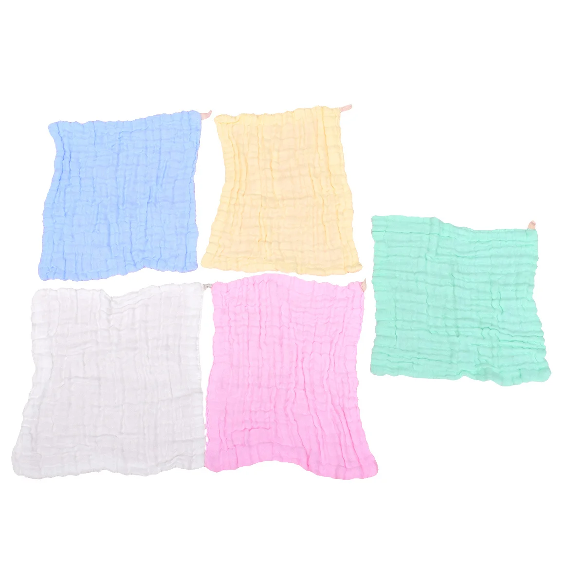 

5Pcs Six Layers Gauze Cotton Baby Face Towels Soft Absorbent Quick Dry Newborn Bath Towels Handkerchief