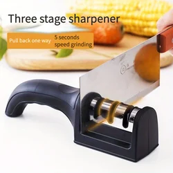1Pc Kitchen Knife Sharpener Fast Open Edge Sharpening Tool Easy to Use Household Cooking Accessory