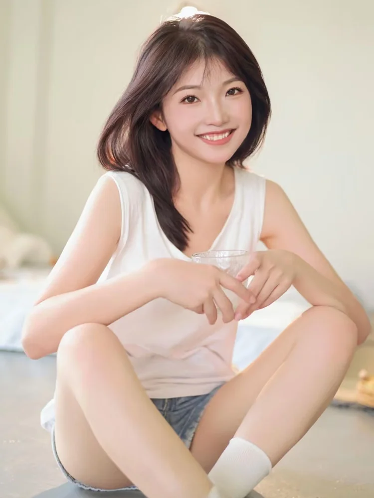 

2026 New Summer Home Girl Lazy Style Photography Clothes Art Photo Personal Portrait Studio Theme Polyester Material Women's ...