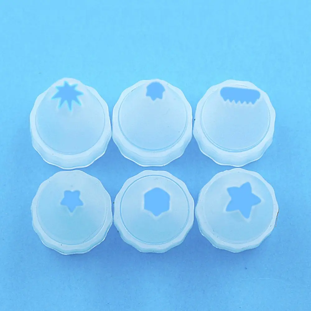 10Pcs Cupcake Plastic Ice Cream Tool Simulation Cream Glue Baking Tools Piping Icing Nozzles Flower Nozzle