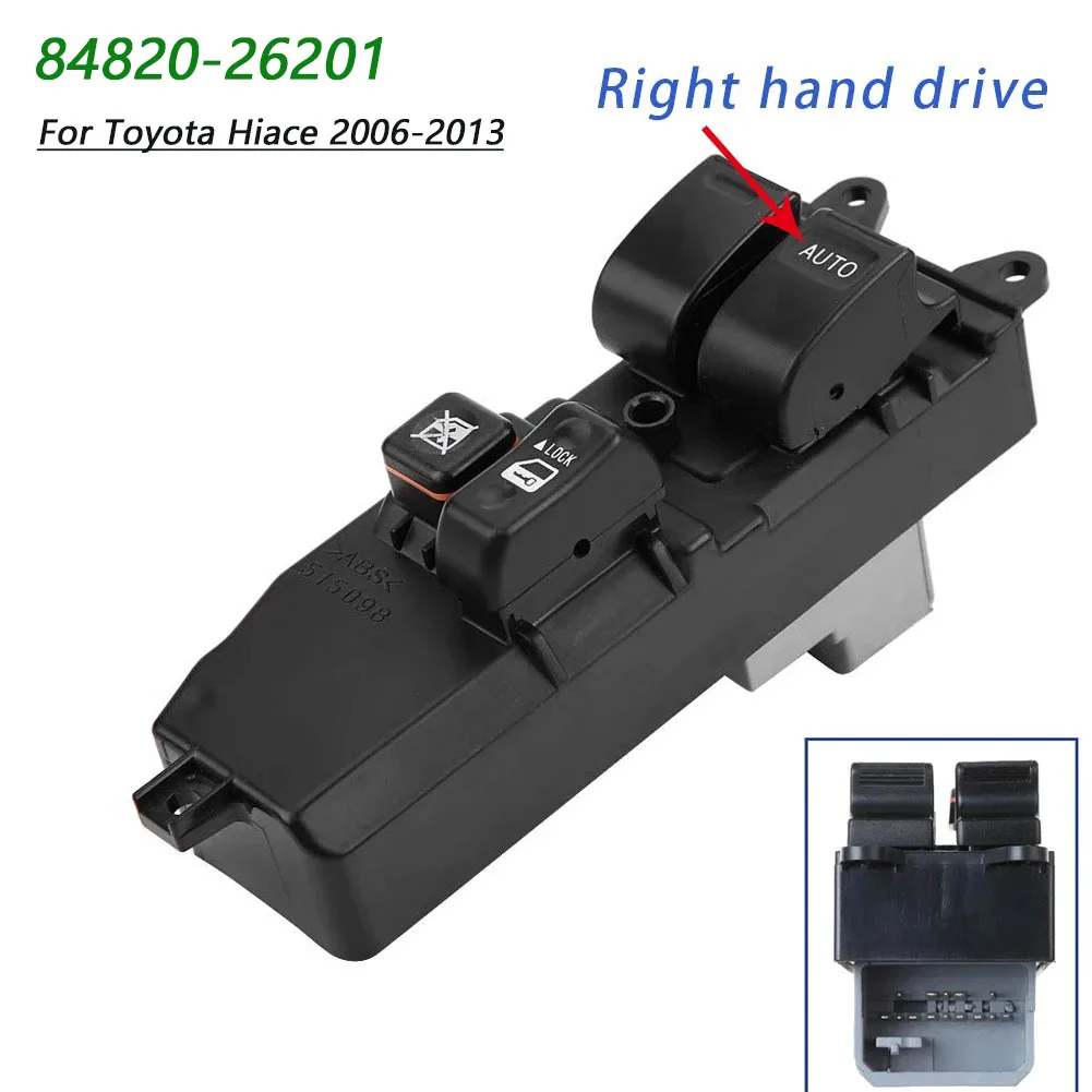 For Toyota Hiace 2006-2013 KDH20 TRH20 RHD Electric Power Master Window Switch Lifter Control Button 84820-26201 8482026201