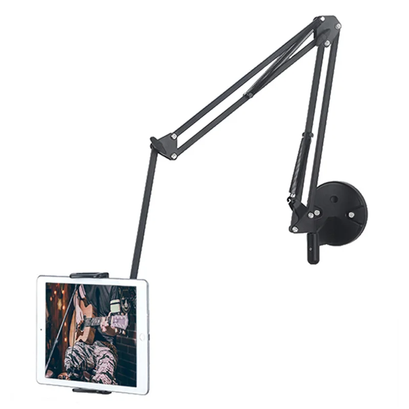 ELECT-2X Adjustable Bracket Wall Mounted Microphone Support Fixed Base Punching Holes Universal Microphone And Light Holder