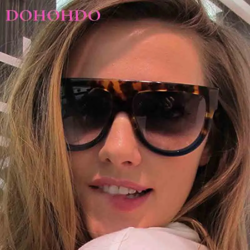 

Vintage Luxury Design Pilot Flat Top Oversized Frame Women Men Sunglasses Outdoor Sports Drive Rice Nail Windproof Goggles UV400