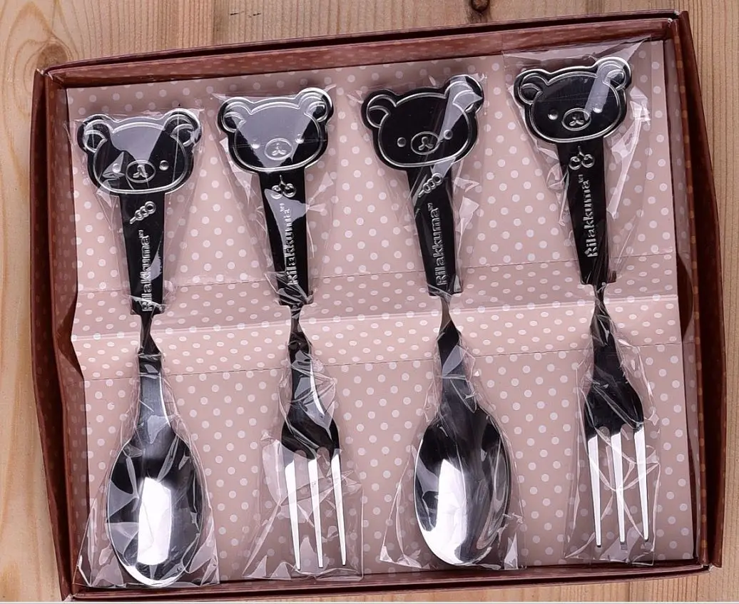 1-teiliges Set japanischer, niedlicher Rilakkuma-Löffel- und Gabelbesteck, Obstgabel, Fan-Sammelartikel – Detail 2