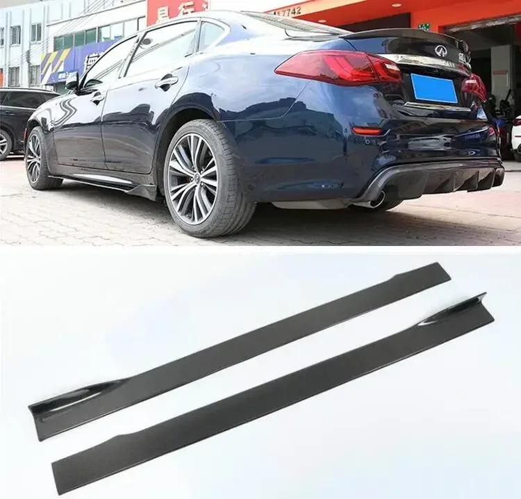 Carbon Fiber For Infiniti Q70 Q70L 2017-2022 Side Panels Body Skirts Kit lip Cover