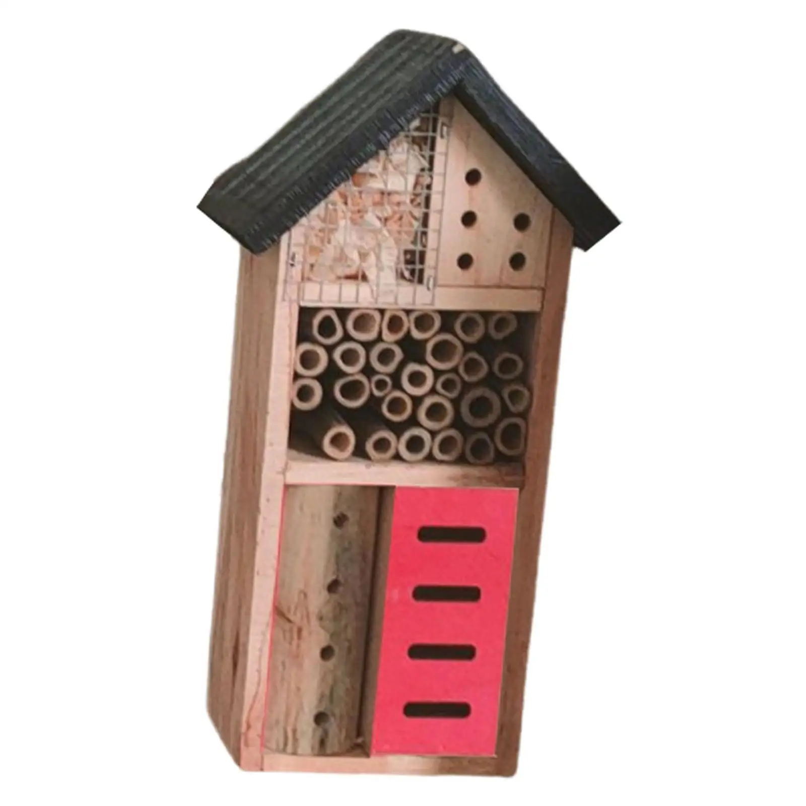 Bee House Bee Educational Tool Bee Improve Garden Productivity Patio Attracts Pollinators Ladybug Decoration Shelter