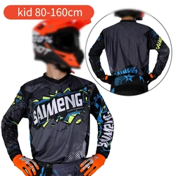 Children's off-road motorcycle jersey Motocross shirt Boys Girls 3 4 5 6 7 8 9 10 11 12 13 14 15 16 years old mx bmx Enduro Kid