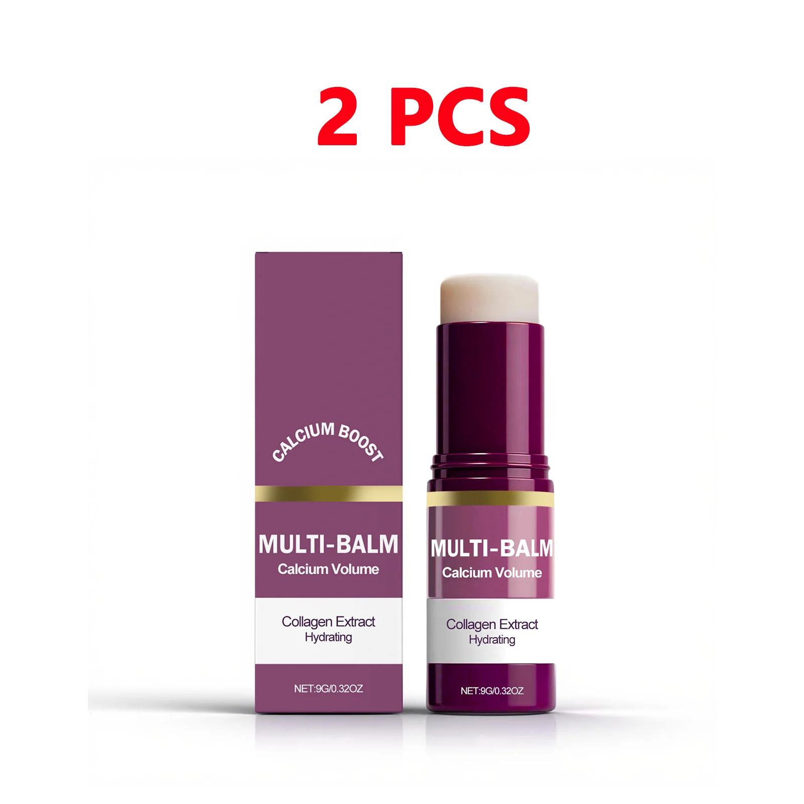 Koreaanse Calcium Volume Multi Balm Stick - Hydraterende & verstevigende stick Anti-rimpelverzorging met collageen Verzorgende vochtinbrengende crème voor voor de make-up