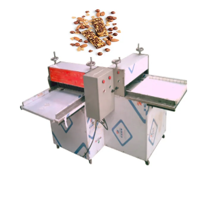 Automatic Protein bar Slap Cut Machine Chocolate Grain bar Maker  Energy bar Making Machine