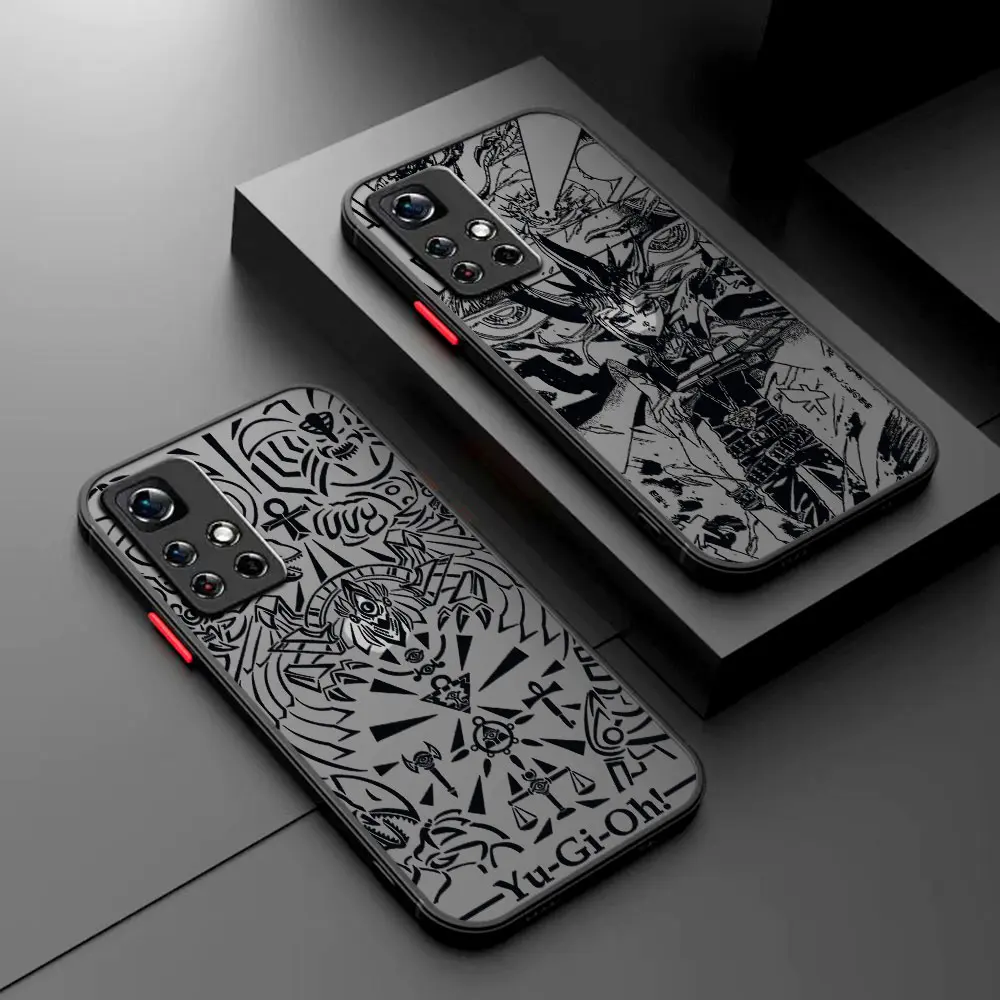 Yu-Gi-Oh! Anime Phone Case For Xiaomi Redmi Note 13 12 11 10 10C 10X 9 9A 9T 9C 8 7 Pro Plus 5G Matte Transparent Cover