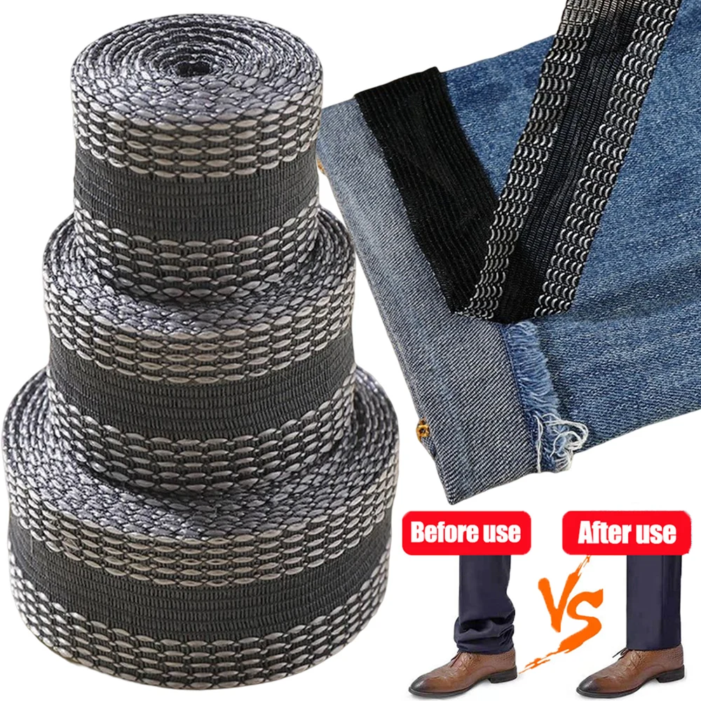 1-5M Self-Adhesive Tape For Pants Edge Shorten Pants Paste Iron on Trousers Jeans Pants Clothes Sleeves Length Adjusted Tapes