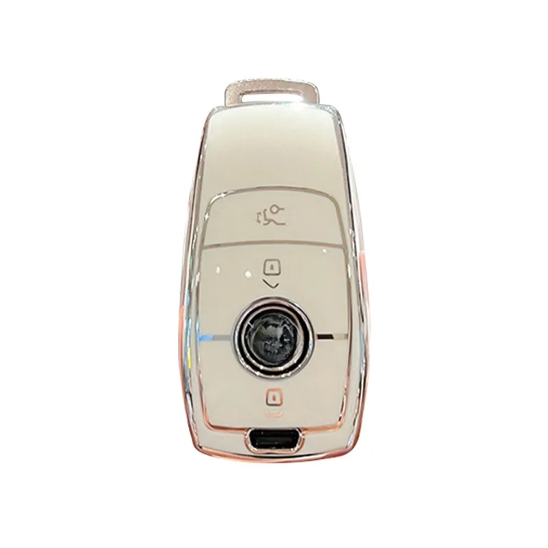 

TPU Key Case for Mercedes-Benz E300L, C260L, A200L, GLC300L, GLE, GLA, C200L - Stylish Car Key Cover for Men and Women