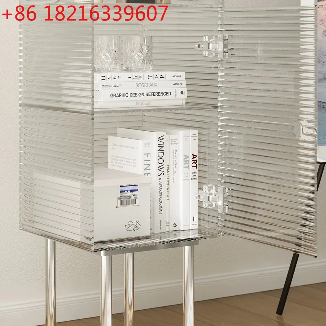 YAO acrylic dining side cabinet, sofa wine cabinet integrated against the wall, multi-functional tea cabinet modern and simple