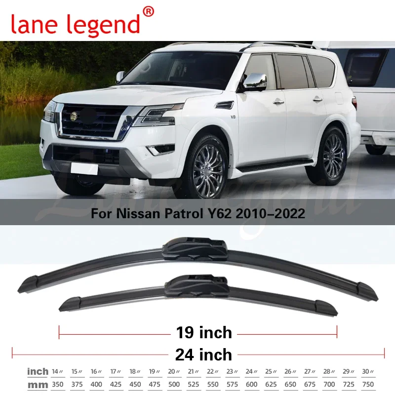 Car Windshield Windscreen Front Rear Wiper Blade Rubber Accessories For Nissan Patrol Y62 24\