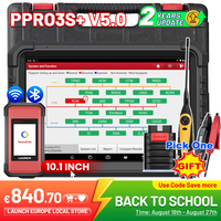 LAUNCH X431 PRO3S+ Elite Bidirectional OBD2 Diagnostic Tool CAN FD,DOIP,FCA,J2534 HD Trucks Topology Map 50+ reset Online Coding