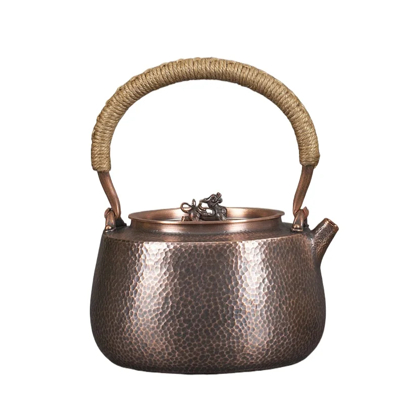 For One Integrated Copper Pot, One Copper Hand-hammered Pot, Purple Pure Kettle, Thickened and Teapot.