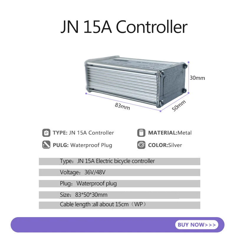 JN 15A Controller Dimensions 83 x 50 x 30 mm