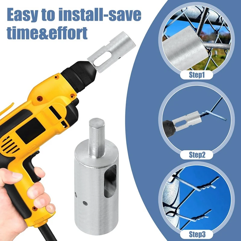 HLZS-EZ Поворотные стяжки, 9-метровый сверлильный патрон, инструмент для забора с звеньями цепи, инструмент для легких поворотных стяжек для забора, сверлильный патрон для поворотного забораEZ