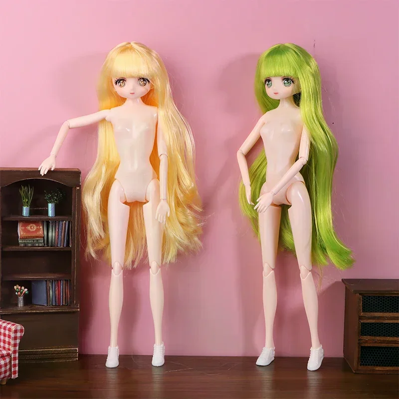 위더 스킨 1/6 BJD 인형, 30cm 높이, 애니메이션 스타일, 11개의 움직일 수 있는 관절, 소녀들을 위한 DIY 드레스업 놀이에 적합