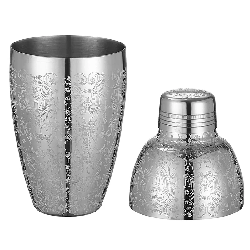 500ml Cocktail Shaker 3 Pieces Vintage Bar Shaker Bar Tools