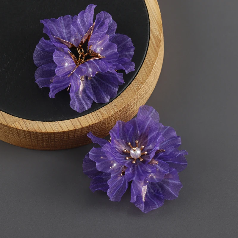assoonas, F163, Schmuckzubehör, 18k vergoldet, handgefertigt, Blumenform, Anhänger, DIY-Ohrringanhänger, Schmuckherstellung, 6 Stück/Lot – Detail 7