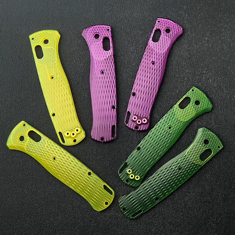 3 Colors Transparent Acrylic Grip Handle Scale Patches For Genuine BM Benchmade Bugout 535 Knives DIY Making Accessories Parts