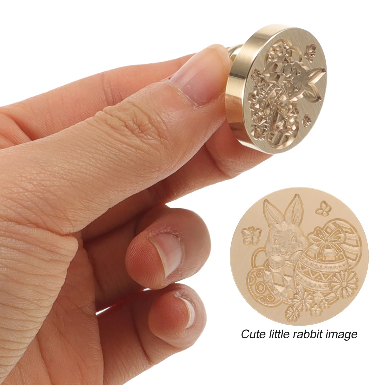 Wax Seal Stamp Head Vintage Retro Metal Stamp for Envelope Invitation Letters DIY Handmade Cards Decorative Small Wax