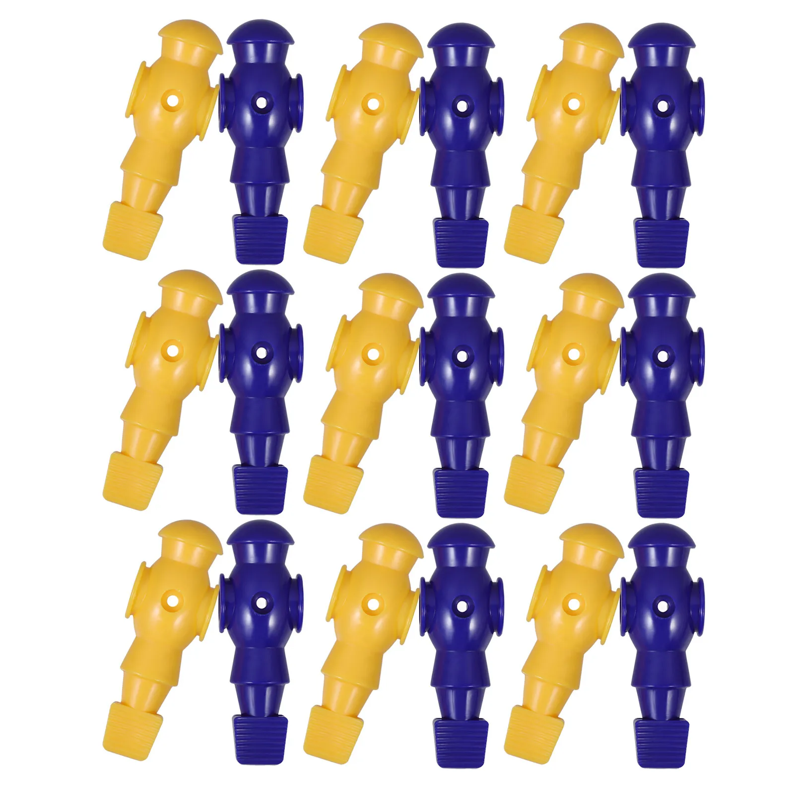 

26Pcs Foosball Replacement Players 107Mm Tall Plastic Soccer Table Men for 16Mm Side Hole 4Mm Front Hole Rods Table Football