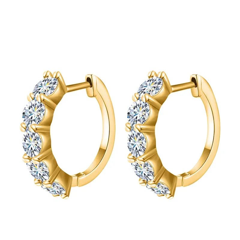 GRA 1,5 ct echte zertifizierte Moissanit-Diamant-Jubiläumsohrringe für Frauen, Geschenk, 925er Sterlingsilber, originaler feiner Luxusschmuck – Detail 1