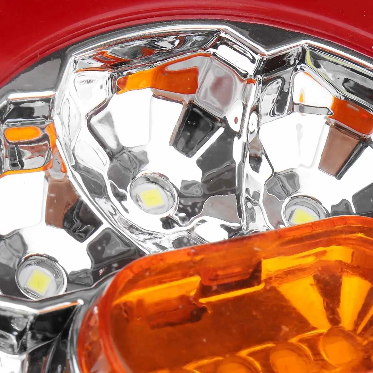 Stable- Round LED 4 in 1 Truck Tail Light 12-24V Dynamic Tail Turn Signal Reverse Rear Brake Stop Light for Trailer Lorry RV