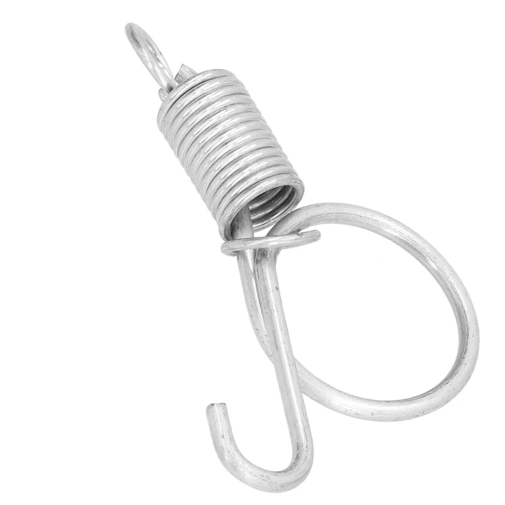 20Pcs Stainless Steel Spring Lock Hook Durable Silver Wire Enclosure Fastener Multi-Enclosure Matching Standard Hook Dimension