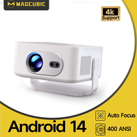 Magcubic Android 14 Auto Focus HY300Max Portable Projector 400ANSI WiFi6 Projector SupFull HD 720P Home Outdoor Cinema Max HY300