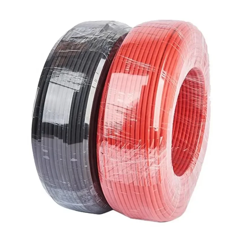 【From China】4mm2 6mm2 10mm2 16mm2 Hot Sell Tinned Copper Red Black Solar Cable PV Cable