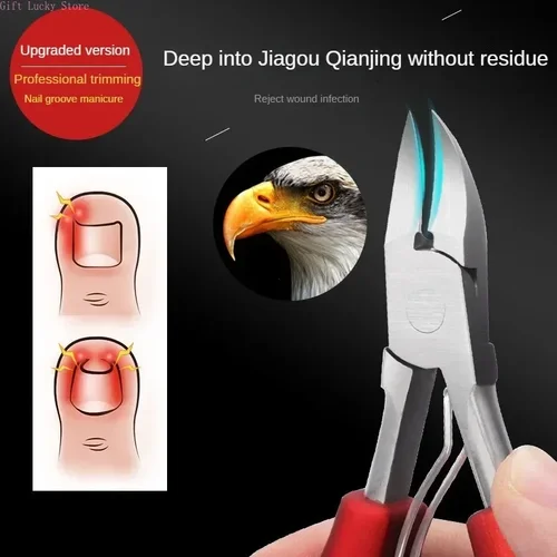 Imagen 2 del producto Cortauñas profesional para dedos de los pies, herramienta para uñas encarnadas, eliminador de suciedad de piel muerta, herramientas para uñas con hoja curva súper afilada