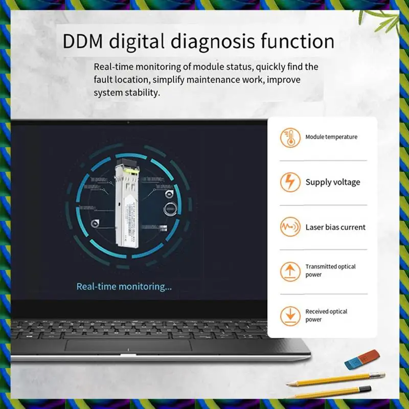 Daily 1Pair Gigabit Fiber SFP Module 1.25G Single Mode 40Km LC 1310Nm/1550Nm Compatible With Multiple Types Of Switches
