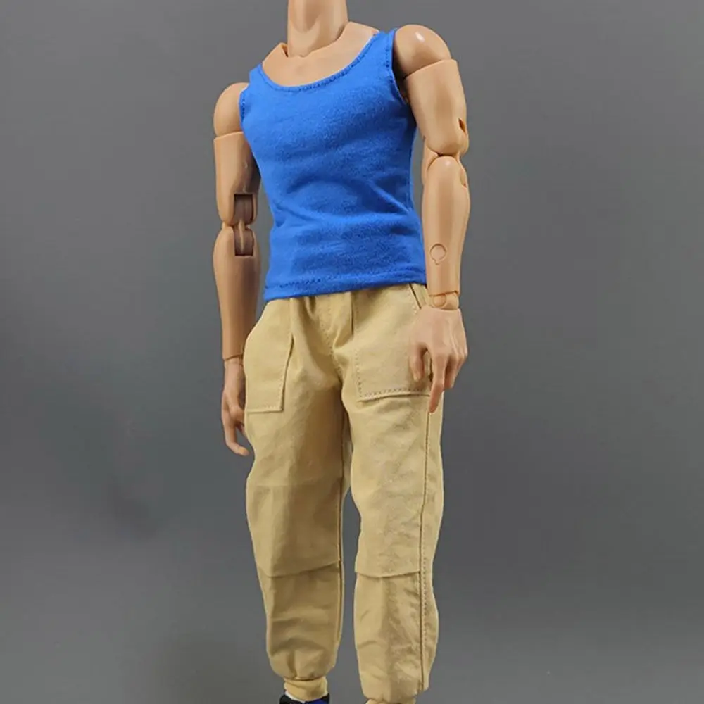 Hiking Clothes For 12"Action  1/6 Miniature Clothing Soldier Casual T-shirt Soldier Figure Accessory  Sports Bottom