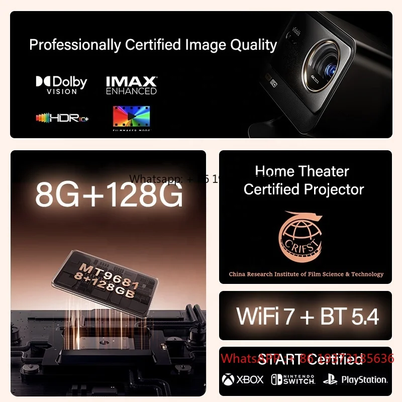 جهاز عرض Hisense Vidda C3 Ultra 4K الجديد - جهاز عرض ثلاثي RGB - Cinema Tech 1.67x Zoom HDR10+ 3200 ANSI Lumens للمسرح المنزلي #3