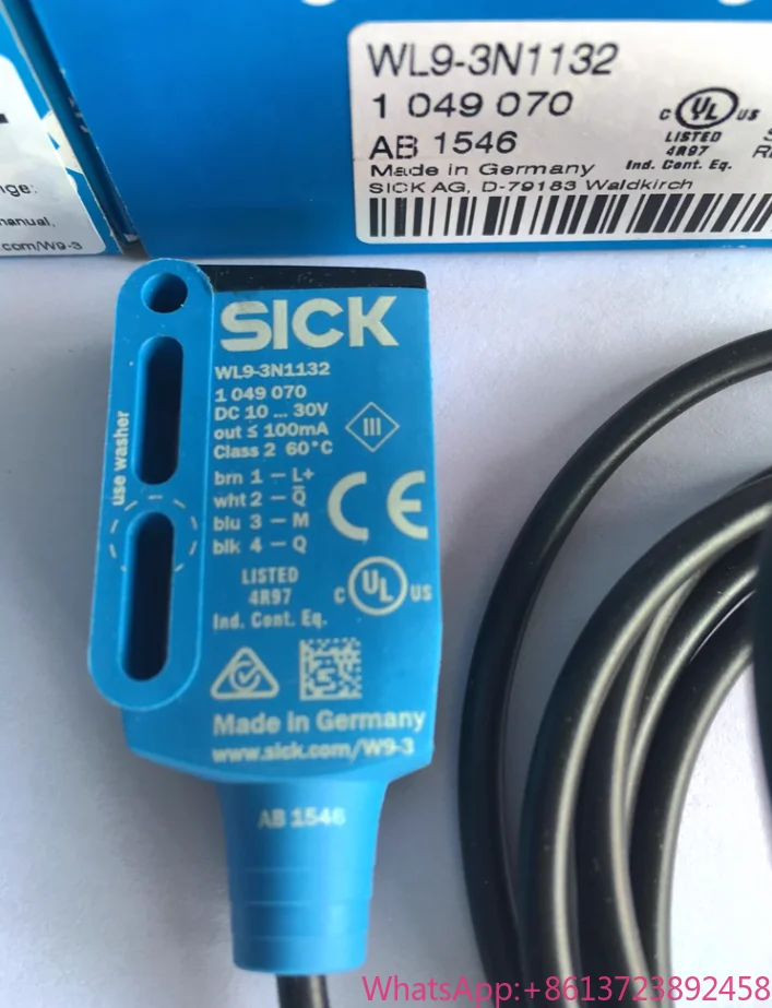 

Оригинальный фотоэлектрический переключатель SICK WL9-3N1132 WL9G-3N1132 WL9-2N131 WL9-3P1132 WL9-3P2230 WL9-3P1130 WL9-3P2430 WL9-3P3430