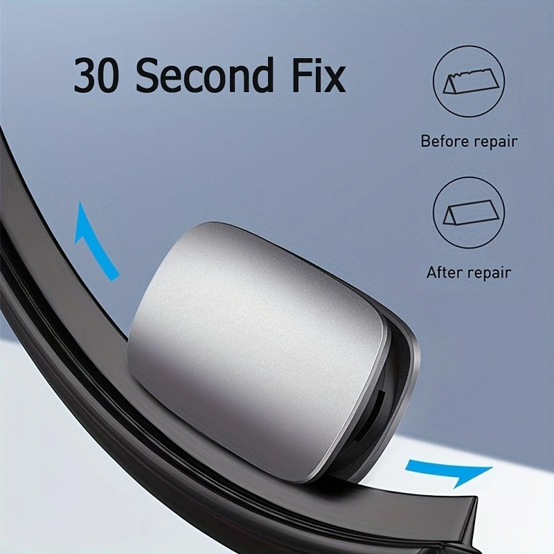 

1pc Rain Wing Windshield Wiper Rubber Repairer - Durable Reusable Tool | Universal Fit for Car Wiper Blade Restoration,Cleaning