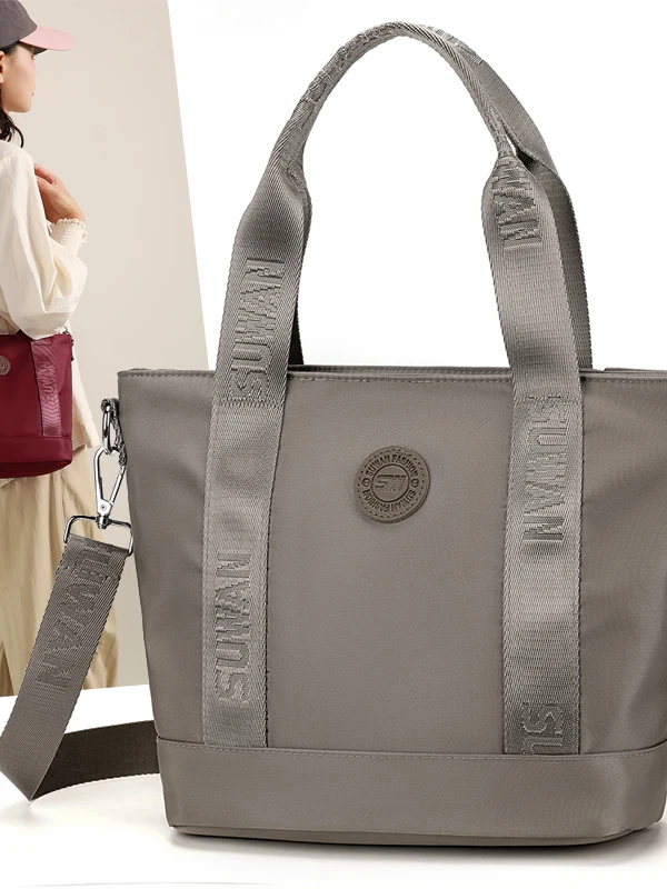 

Casual mat Women's Tote Bag Faion Zipper Pure Color Lightweight Crossbody Cloth Bag Single oulder Bag