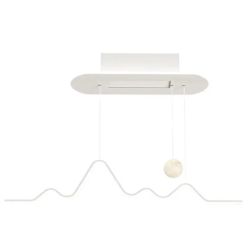 Chandelier silent invisible bladeless fan light