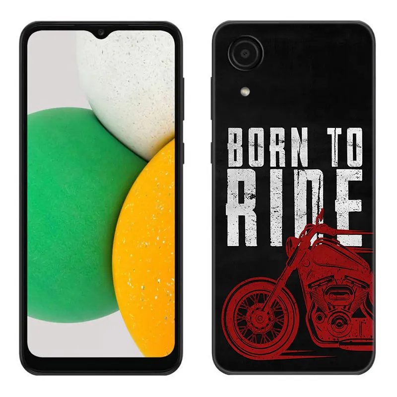 Moto Cross Sport Black Silicone Phone Case For Samsung Galaxy A01 A03 Core A04 E A02 A05 A10 A20 A21 A30 A50 S A6 A8 + A7 2018